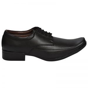 Men's Black Colour Leather Derby Boots