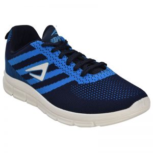 Men's Blue Colour Fabric & Lycra Sneakers