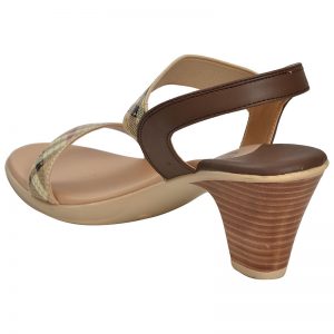 Women's Beige Colour Synthetic Leather Sandals