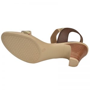 Women's Beige Colour Synthetic Leather Sandals