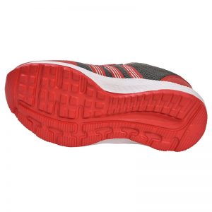 Kid's Red Colour Synthetic & Mesh Sneakers