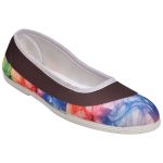 Women's Multicolour Colour Synthetic Leather Ballerines