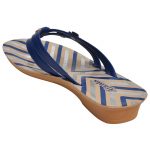 Women's Blue Colour PU Synthetic Sandals