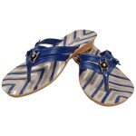Women's Blue Colour PU Synthetic Sandals