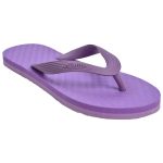 Women's Violet Colour Rubber Sandals