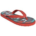 Men's Red Colour Rubber Sandals