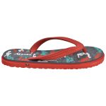 Men's Red Colour Rubber Sandals