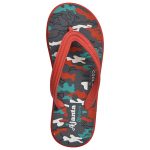 Men's Red Colour Rubber Sandals