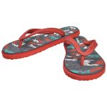Men's Red Colour Rubber Sandals