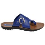 Men's Blue & Brown Colour Synthetic Leather Sandals