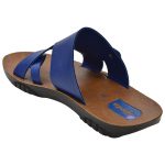 Men's Blue & Brown Colour Synthetic Leather Sandals