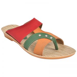 Women's Beige Colour PU Synthetic Sandals