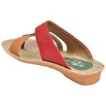 Women's Beige Colour PU Synthetic Sandals