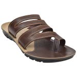 Men's Brown Colour Synthetic Leather Sandals