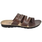 Men's Brown Colour Synthetic Leather Sandals