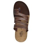 Men's Brown Colour Synthetic Leather Sandals