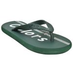Men's Green Colour Rubber Sandals