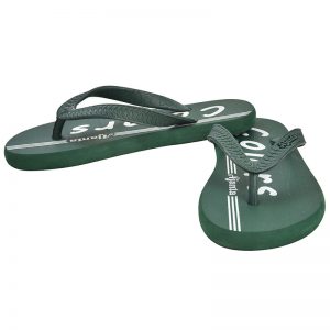 Men's Green Colour Rubber Sandals