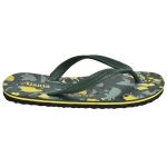 Men's Green Colour Rubber Sandals