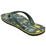 Men's Green Colour Rubber Sandals