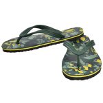 Men's Green Colour Rubber Sandals