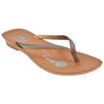 Women's Tan Colour PU Synthetic Sandals