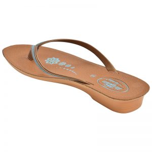 Women's Tan Colour PU Synthetic Sandals