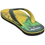 Men's Yellow & Green Colour Rubber Sandals