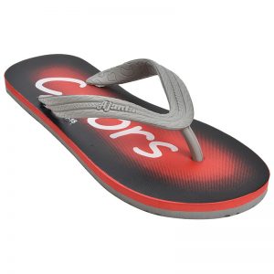 Men's Red Colour Rubber Sandals