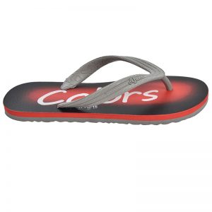 Men's Red Colour Rubber Sandals