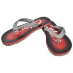 Men's Red Colour Rubber Sandals