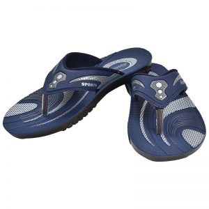 Men's Blue Colour Synthetic Leather Sandals