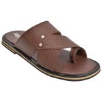 Kid's Brown Colour Synthetic Leather Sandals