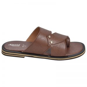 Kid's Brown Colour Synthetic Leather Sandals