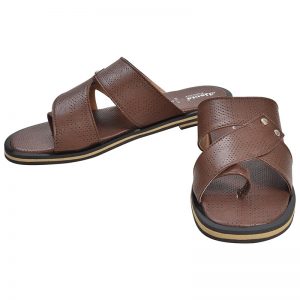 Kid's Brown Colour Synthetic Leather Sandals