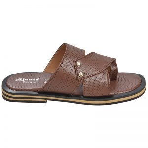 Kid's Brown Colour Synthetic Leather Sandals