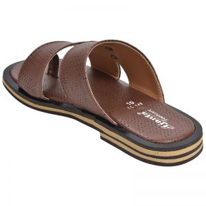 Kid's Brown Colour Synthetic Leather Sandals