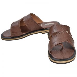 Kid's Brown Colour Synthetic Leather Sandals