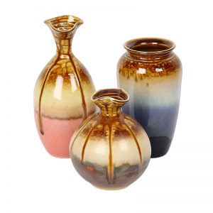 Ceramic Flower Vases - Set of 3