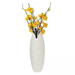 Elegant White Ceramic Flower Vase