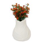 White Ceramic Flower Vase for Home