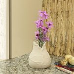 White Ceramic Flower Vase for Home