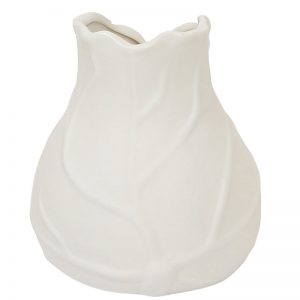 White Ceramic Flower Vase for Home