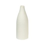 White Ceramic Flower Vase for Table Décor