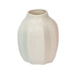 White Ceramic Dotted Flower Vase