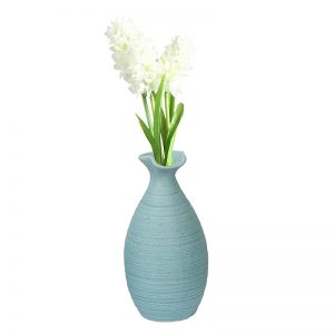 Handcrafted Aqua Ceramic Beautiful Flower Vase