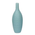 Beautiful Bottle Design Aqua Ceramic Vase