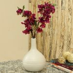 Traditional Design White Ceramic Flower Vase