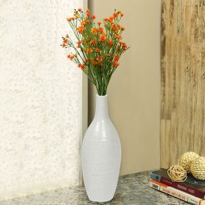 Beautiful Bottle Design White Ceramic Vase