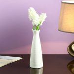 Conventional Jar styled White Ceramic Vase